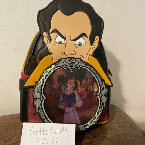 Loungefly NWT Disney Villains Gaston, beauty Beast - Picture 1 of 6